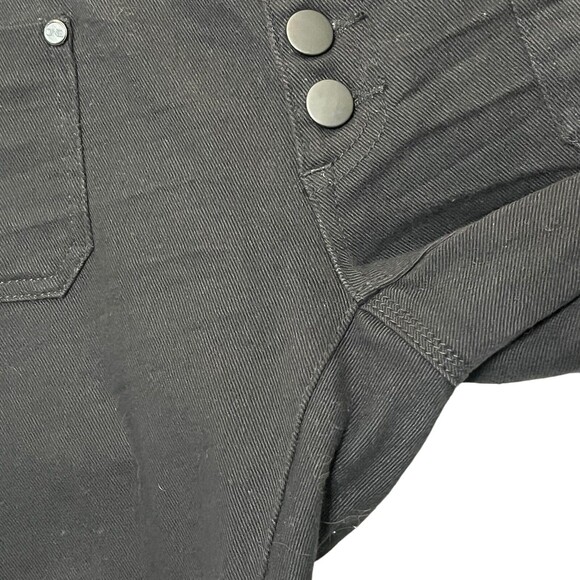 One Teaspoon Super Dupers Jeans Cropped Skinny Black Dark Wash Women’s Size 28 - Picture 7 of 12